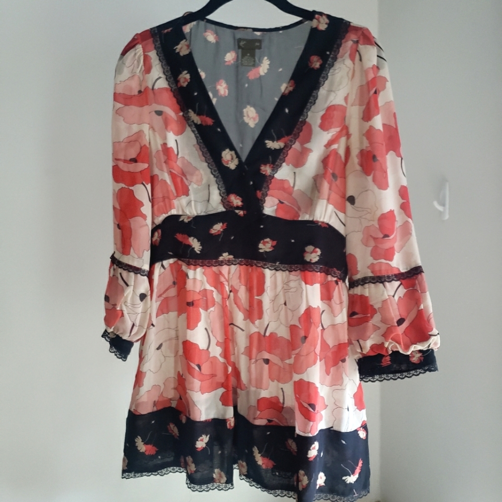Y2K silk baby doll top